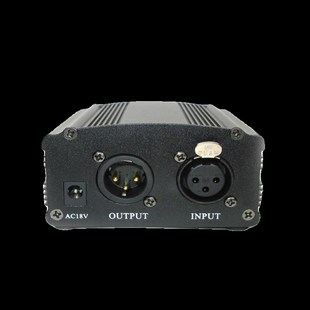 48V幻象电源电容麦克风无噪声大振膜话筒幻想电源供电器话放通用