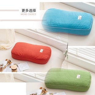 纯棉立体空枕套没填充荞麦壳装决明子材料的方形颈椎换洗枕头皮子