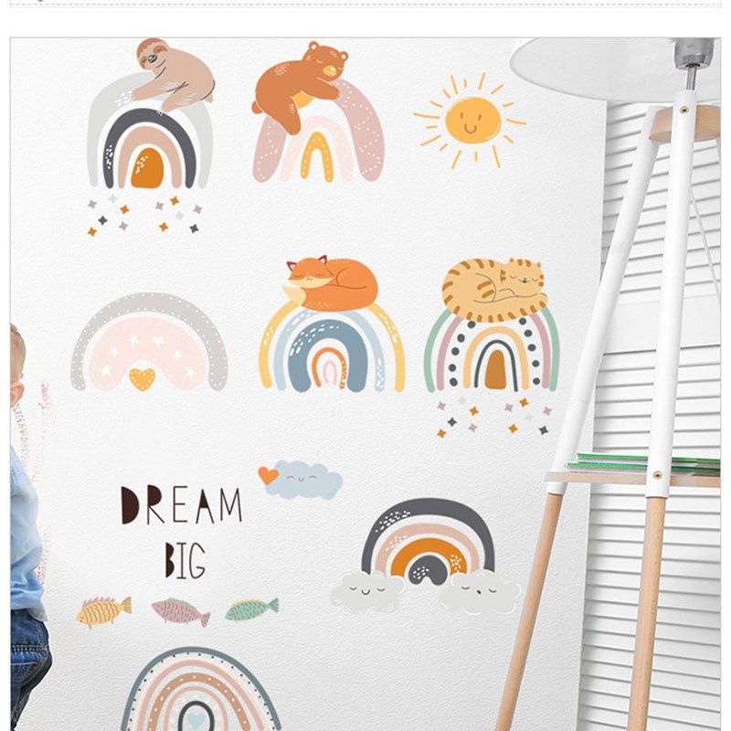 可爱猫咪床头背景墙纸自粘卧室温馨墙面装饰贴纸墙贴画房间布置,家居饰品,软装墙贴,淘宝优惠券,粉丝福利购,淘宝优惠卷