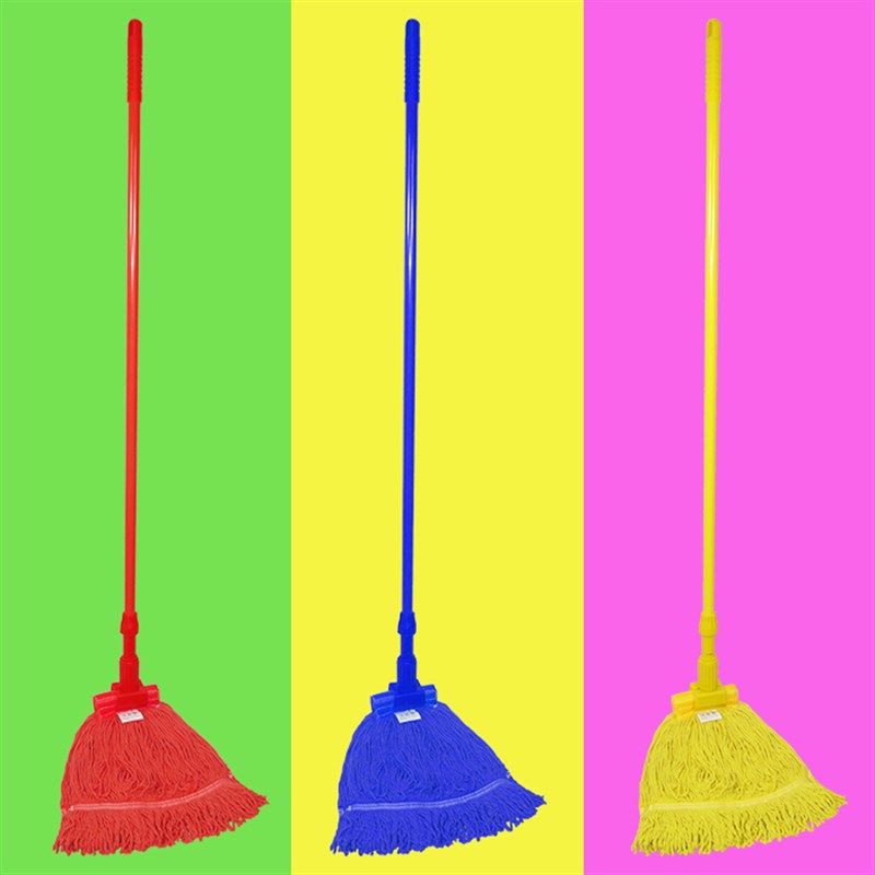 洁百世美式拖把  头550克彩色托布红黄蓝绿白棉线蜡拖强吸水拖把,家庭/个人清洁工具,胶棉拖把,淘宝优惠券,粉丝福利购,淘宝优惠卷