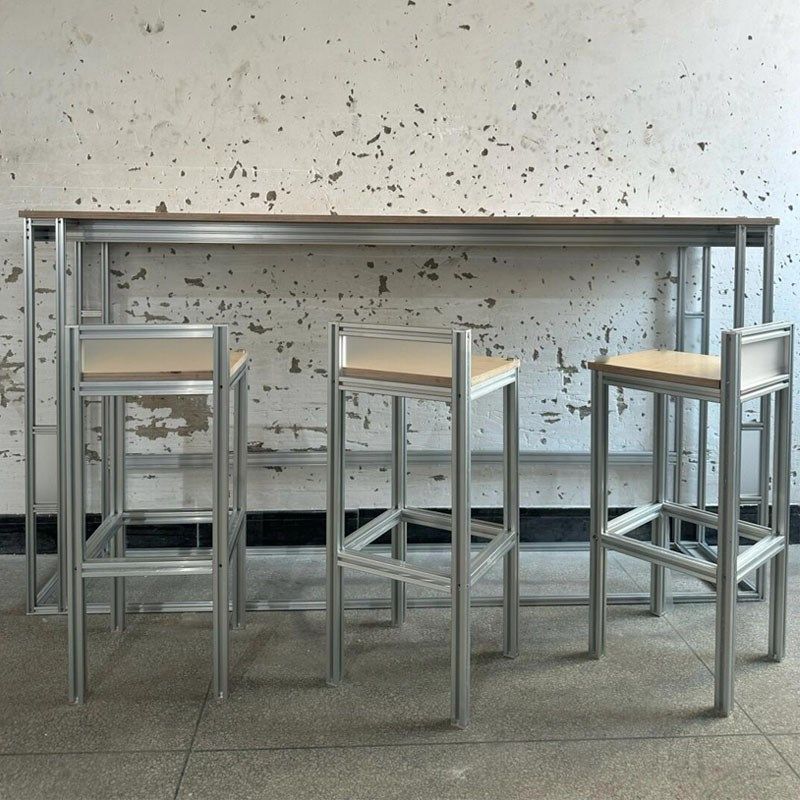 欧式实木吧台靠墙高脚桌长条桌奶茶店咖啡厅饮料店桌椅组合便利店,商业/办公家具,餐桌椅系列,淘宝优惠券,粉丝福利购,淘宝优惠卷