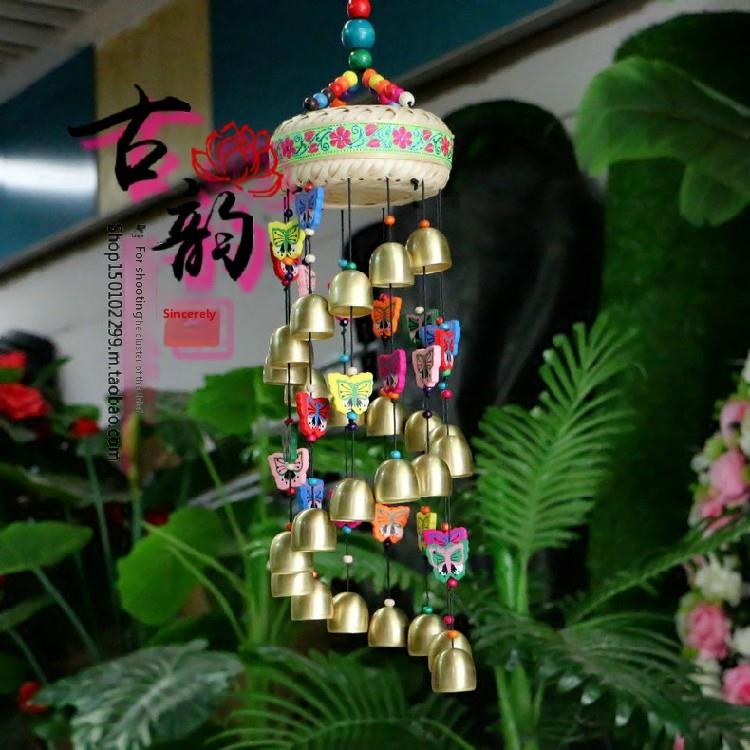 金属纯铜风铃挂门装饰云南丽江东坝特色风铃民族风格家装礼品