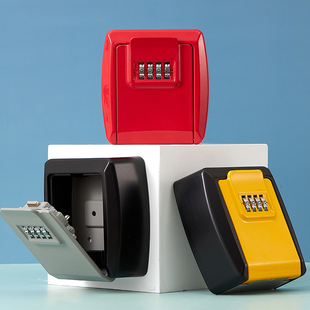 免钉安装修钥匙盒密码锁防盗门猫眼装钥匙墙壁私房钱盒子存储房卡