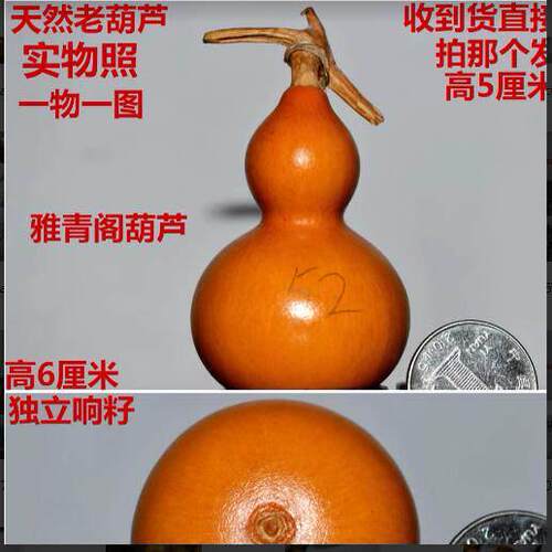雅青阁天然把玩手捻文玩小老葫芦摆件天然包浆老手捻葫芦