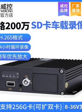 8路/4路H.265 ahd 1080N/1080P 200万高清SD卡车载监控录影机主机