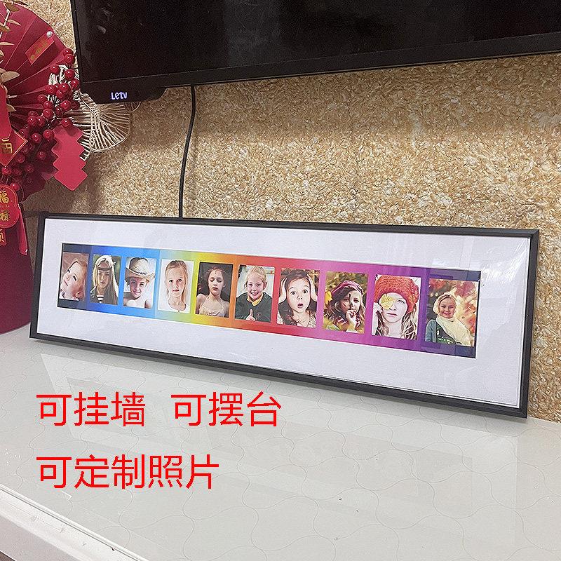 拍立得相纸彩虹相框SQ相纸专用相架铝合金情侣闺蜜照片裱画 画框图片