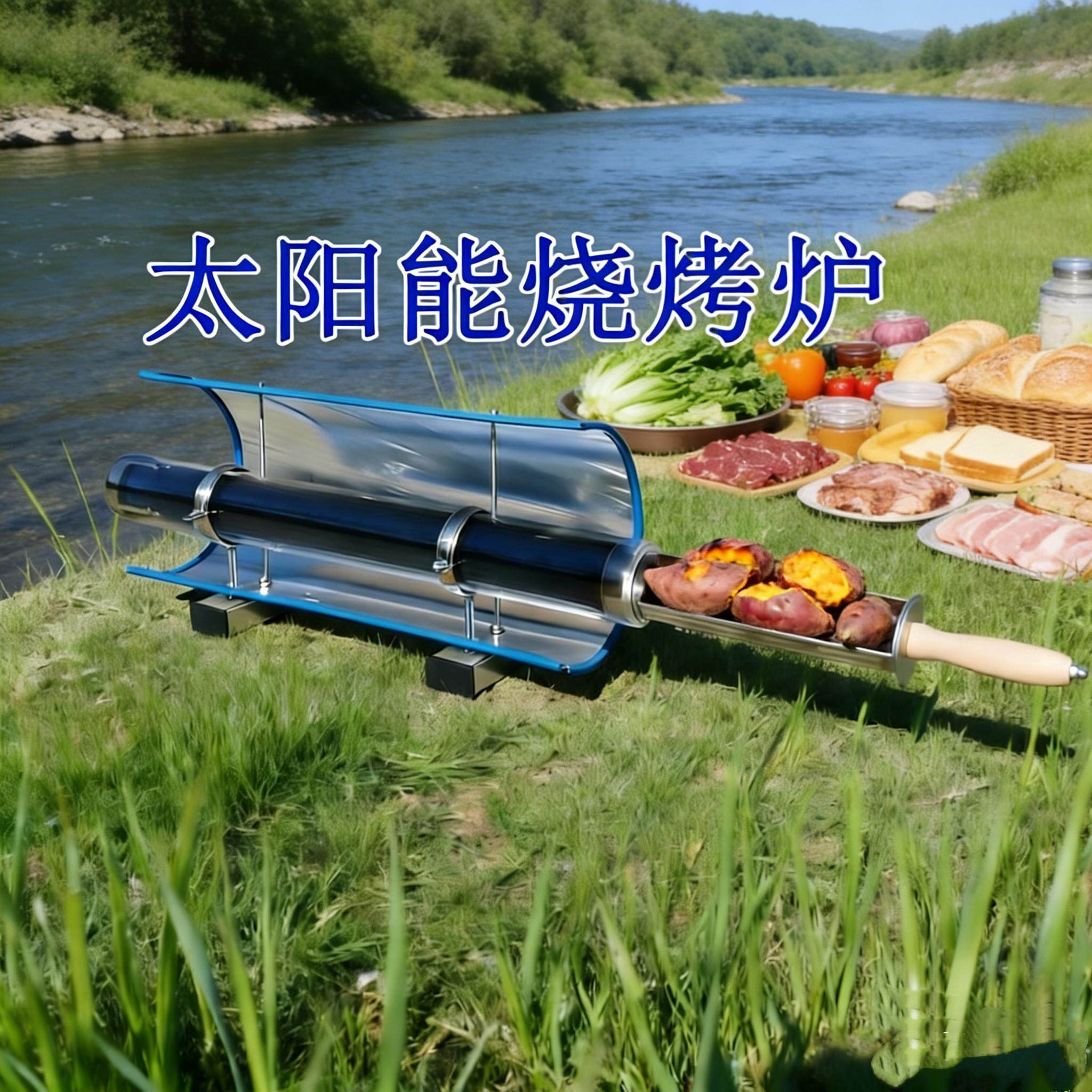 太阳能户外烧烤烧烤炉便携无烟玻璃管新型真空管烤肉新型大口径管