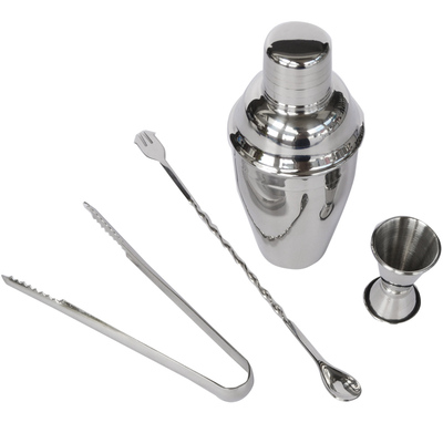 欧式304不锈钢调酒套装工具套装调酒器吧更冰夹量杯适用初学者
