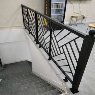 室内阳台护栏铁艺楼梯扶手装饰复式阁楼栏杆飘窗防护栏扶手免打孔