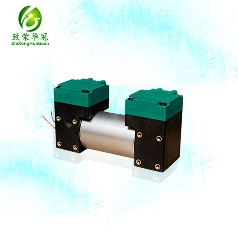 双头泵直流微型真空泵抽气12V24V220V仪器气泵小型静音隔膜吸气