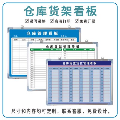 仓库物料库位信息管理看板工厂货架配件零部件定置定位目视化白板