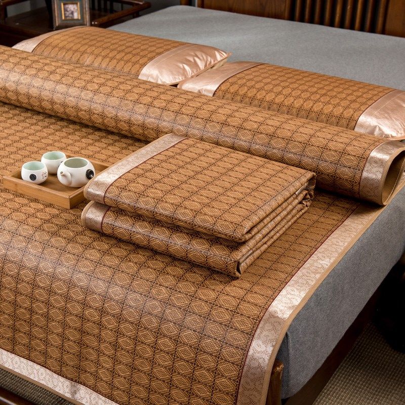 凉席夏季藤席单件学生宿舍可折叠夏天裸睡三件套夏凉软席子,床上用品,藤席,淘宝优惠券,粉丝福利购,淘宝优惠卷