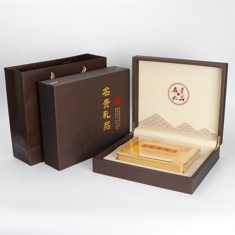 通用棕色名贵礼品包装盒海参鲍鱼花旗蔘石斛三七天麻空盒子