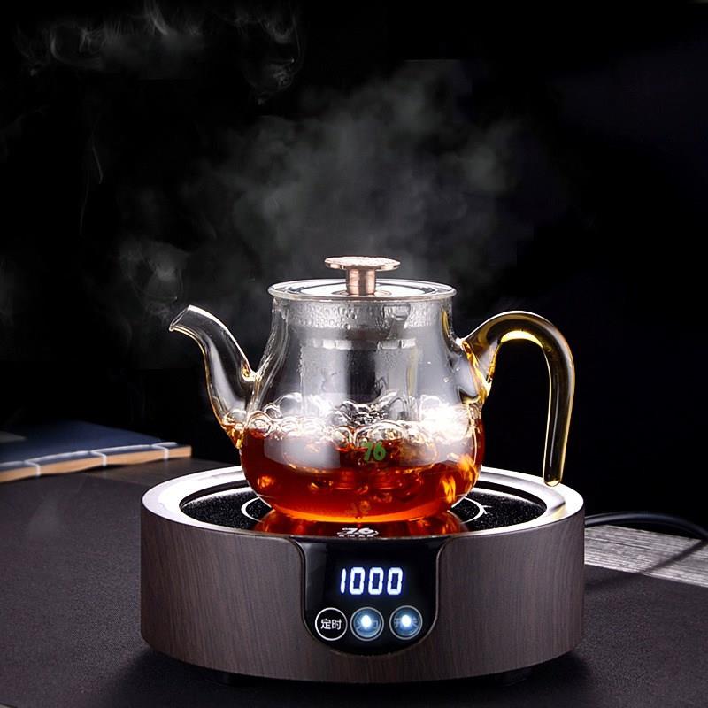 煮茶器家用玻璃蒸茶壶煮茶壶电陶炉泡茶壶网红茶具套装小型电茶炉