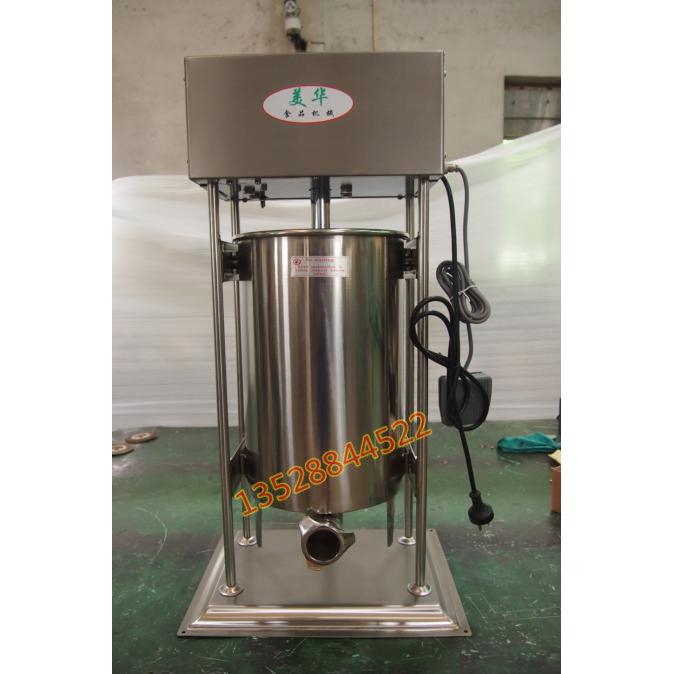 美华10L 12L 15L商用电动灌肠机 不锈钢灌腊肠机灌热狗机灌香肠机