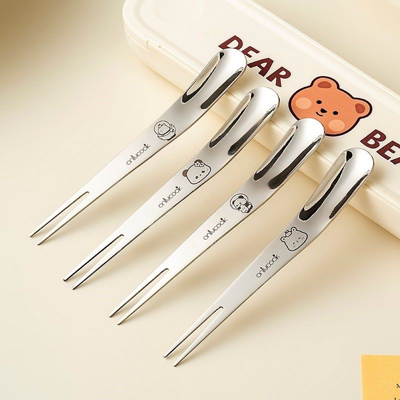 德国进口食品级水果叉316L不锈钢叉子儿童便携甜品叉勺蛋糕点心叉,餐饮具,水果叉/水果签,淘宝优惠券,粉丝福利购,淘宝优惠卷