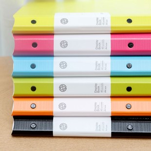 树德A4文件夹办公用品多层插页透明资料册30 40 60页票据夹乐谱夹