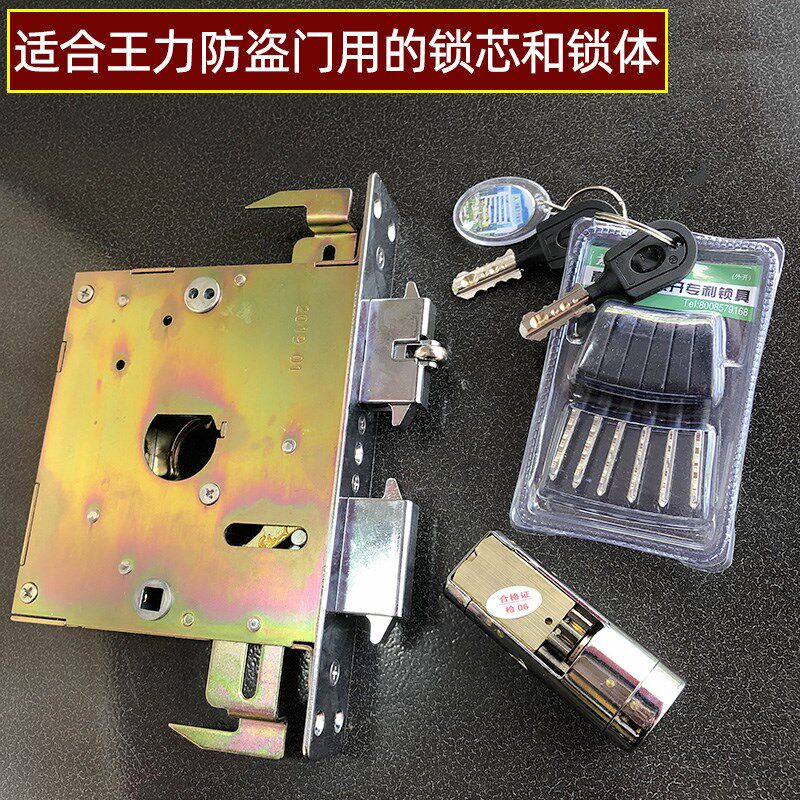 适用于王力防盗门用的自动锁体锁芯 210长33宽齿轮特能锁体和锁芯