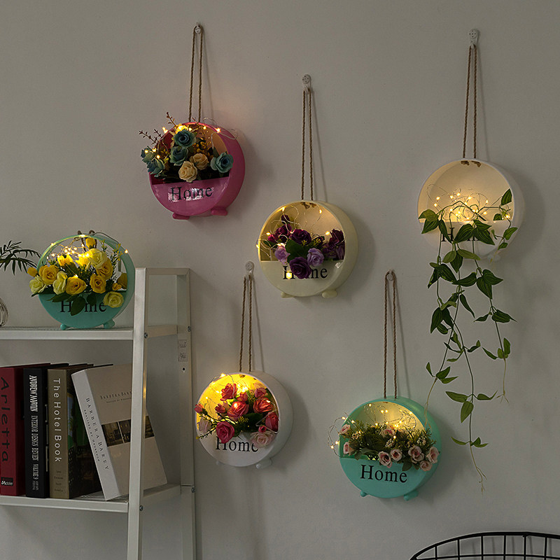 北欧创意墙面壁挂装饰品墙壁挂件花客厅卧室阳台餐厅墙上挂饰花篮,家居饰品,壁饰,淘宝优惠券,粉丝福利购,淘宝优惠卷