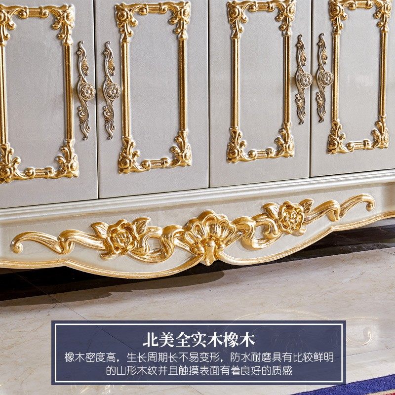 欧式实木餐边柜美式别墅茶水柜客厅入户玄关柜进门装饰储物门厅柜,住宅家具,餐边柜,淘宝优惠券,粉丝福利购,淘宝优惠卷