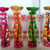 玻璃水果油瓶 饰工艺品 创意家居饰品 装 仿真水果瓶水晶花瓶