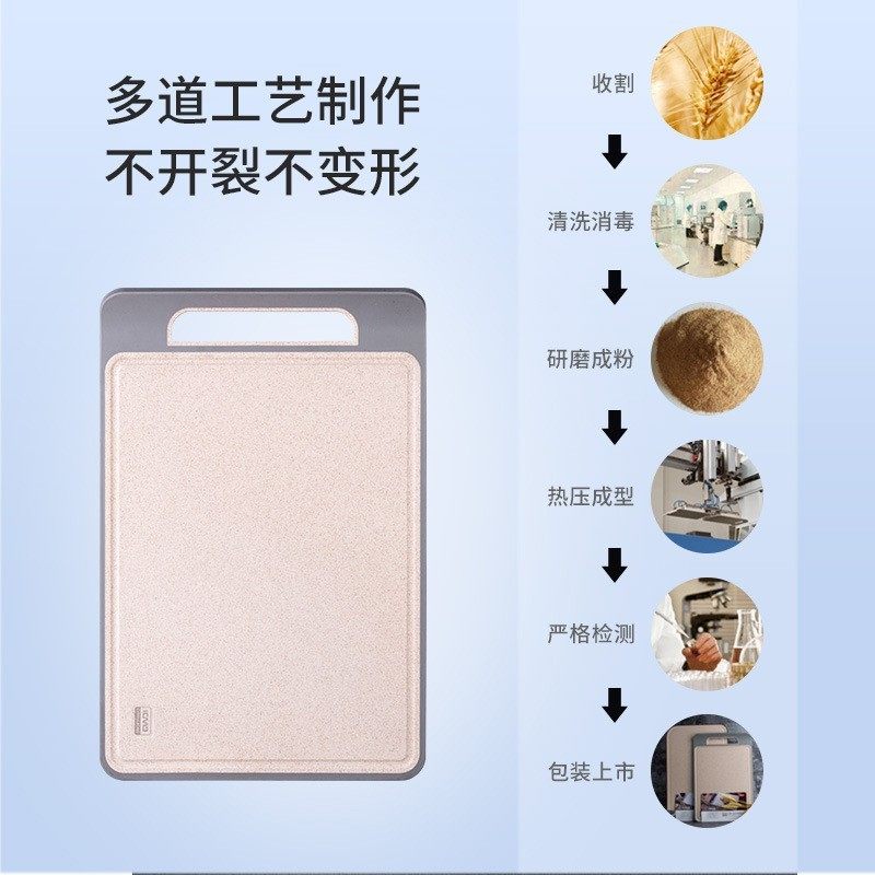 切菜板抗菌防霉家用切水果蔬菜辅食熟食塑料砧板小麦秸秆菜板大号,厨房/烹饪用具,砧板/菜板,淘宝优惠券,粉丝福利购,淘宝优惠卷