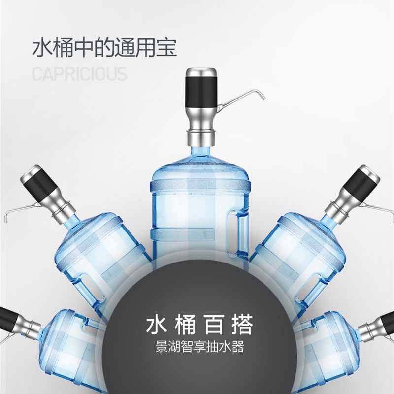 景湖电动抽水器静音桶装水自动上水器家用压水器纯净水饮水机龙头