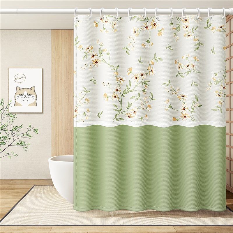 浴帘隔断帘防水高档加厚防水布卫生间浴室洗澡套装免打孔洗澡间,家庭/个人清洁工具,浴帘,淘宝优惠券,粉丝福利购,淘宝优惠卷