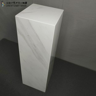 爵士白人造大理石底座基座展台摆台装饰艺术品雕塑摆件摆放立柱