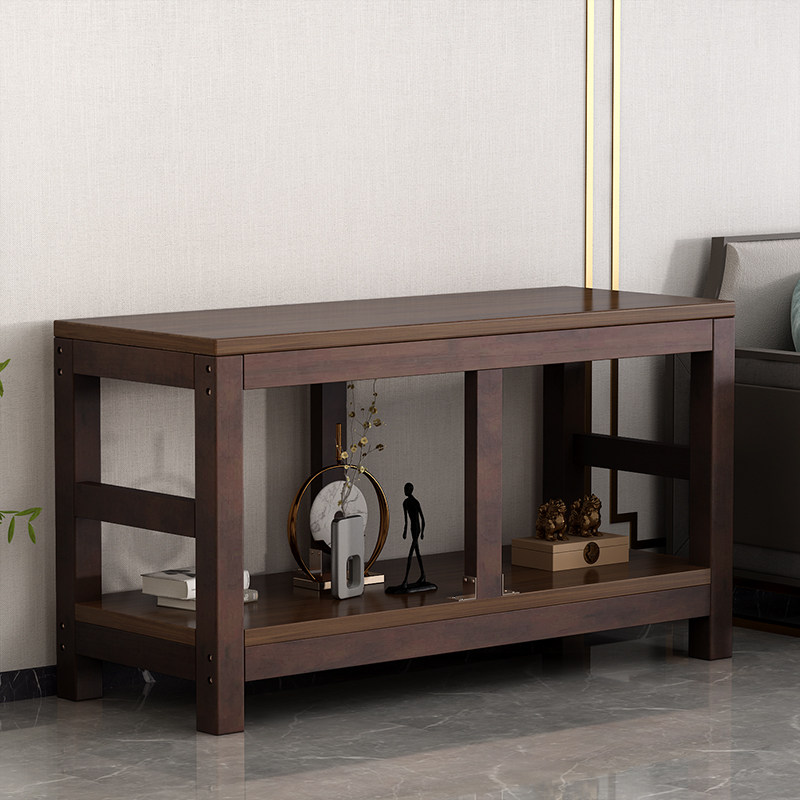 简易胡桃色鱼缸架实木沙发边几多层定制鱼缸柜厨房小型置物架子,住宅家具,其他架类,淘宝优惠券,粉丝福利购,淘宝优惠卷