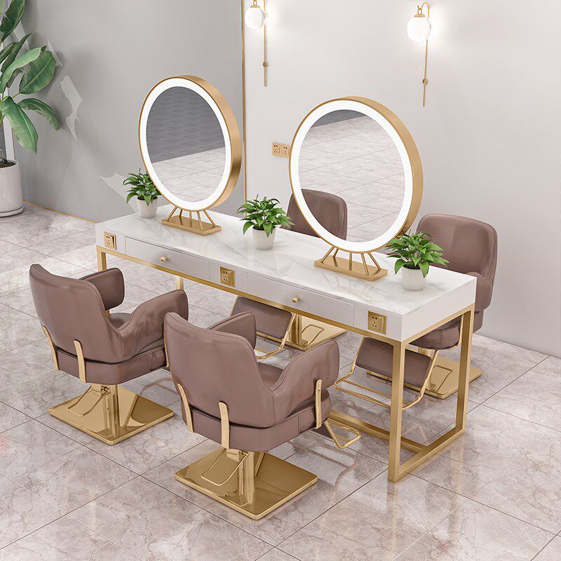 影楼专业化妆台彩妆头疗店梳妆台养发馆镜台发廊专用美发店双面镜,商业/办公家具,美容/影楼镜台,淘宝优惠券,粉丝福利购,淘宝优惠卷