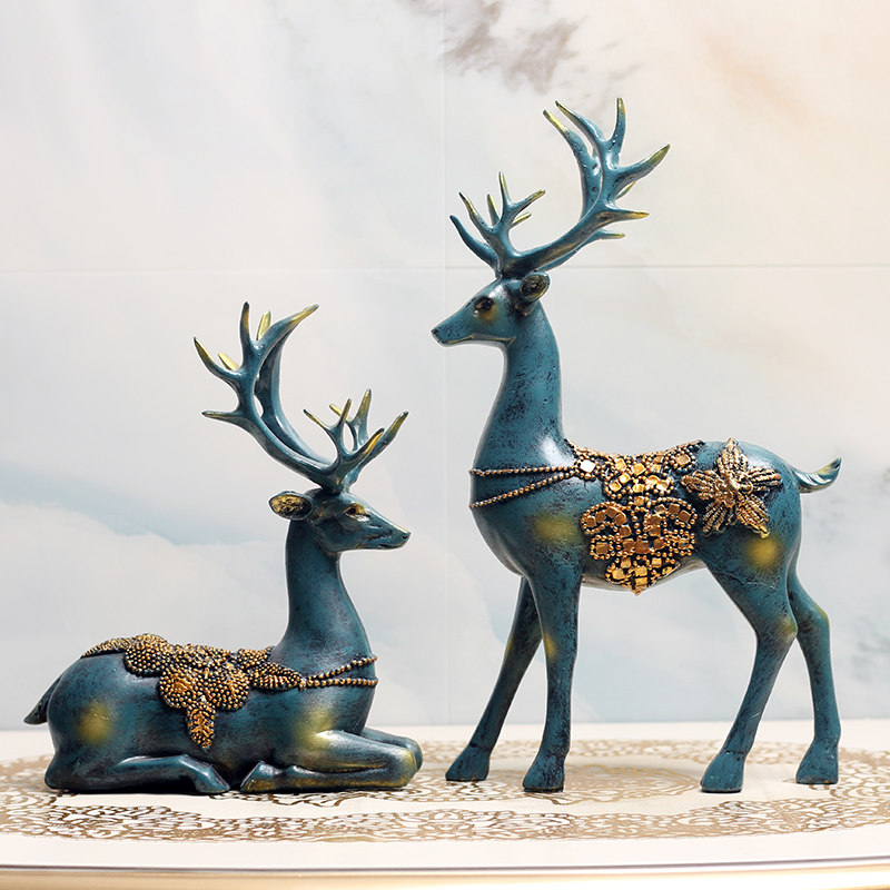 欧式麋鹿摆件 家居饰品 客厅电视柜酒柜样板房 玄关装饰品摆设,家居饰品,装饰摆件,淘宝优惠券,粉丝福利购,淘宝优惠卷