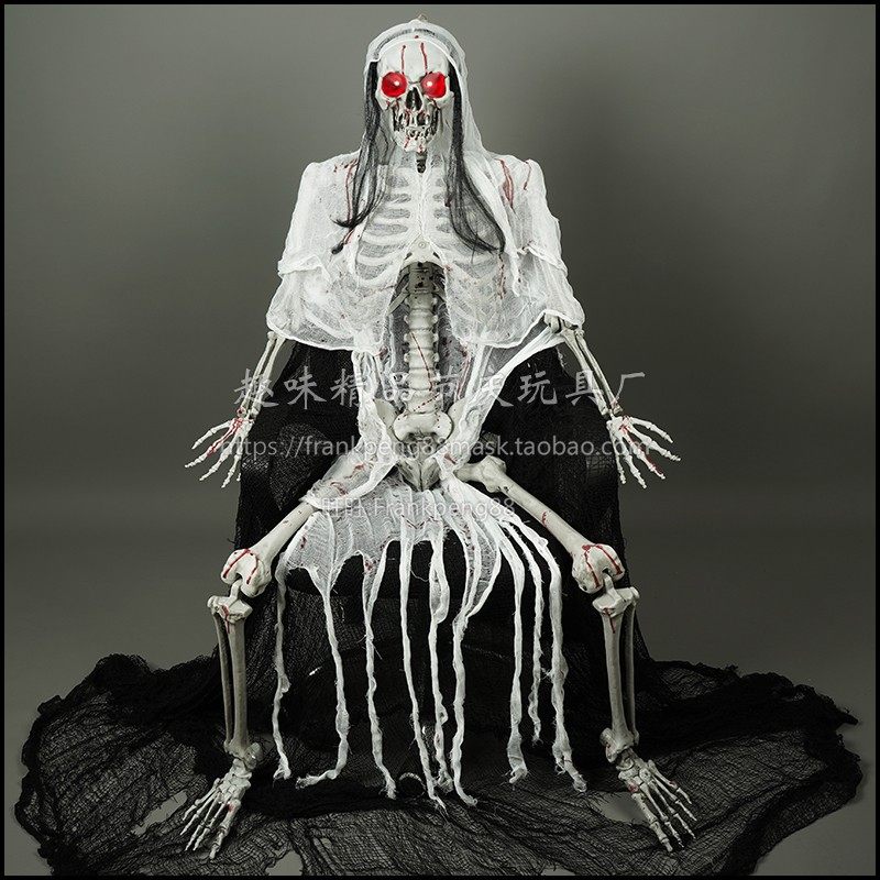 万圣节恐怖网纱骷髅新娘骨架假人模型 鬼屋密室酒吧KTV装饰吊鬼,节庆用品/礼品,装扮布置套餐,淘宝优惠券,粉丝福利购,淘宝优惠卷