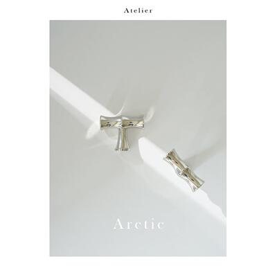 Atelier Arctic| 原创设计竹节黄铜柜门把手银色整体橱柜衣柜抽屉