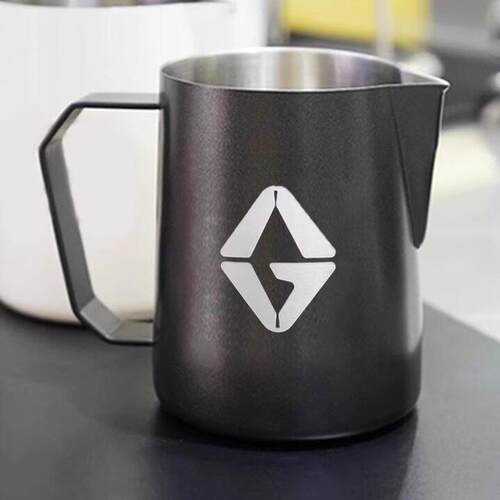 AG 304斜口尖嘴不锈钢拉花缸咖啡拉花杯600ML打奶泡压纹奶沫器具