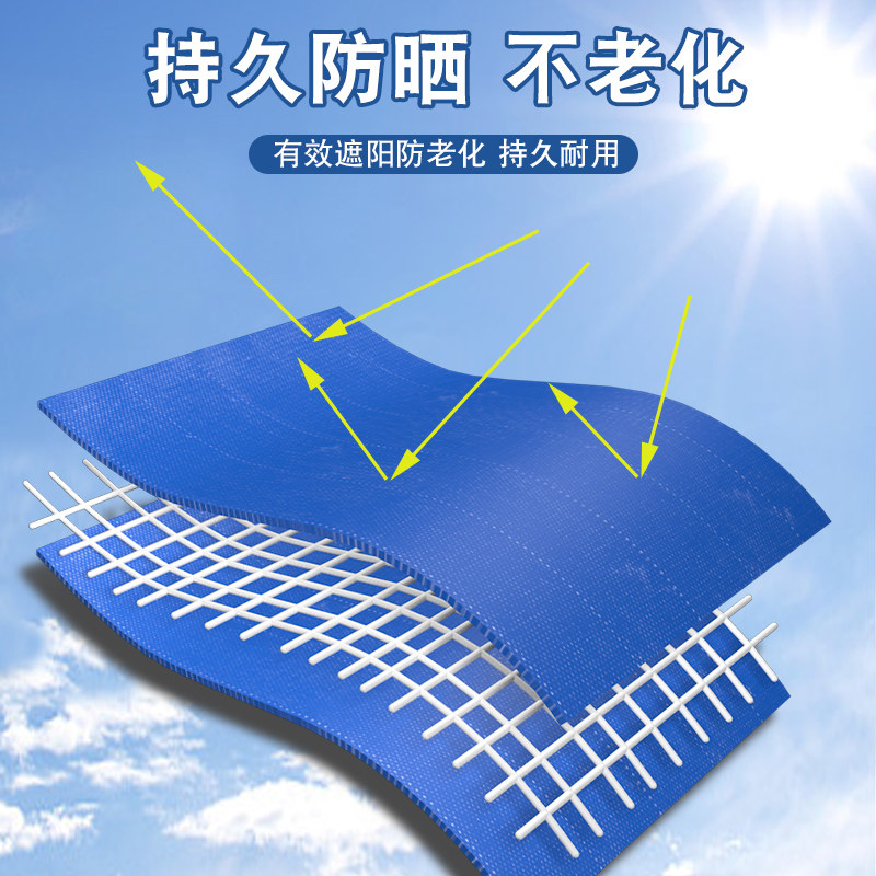 高栏货车防雨布4.2米加宽篷布加厚防水货车顶布9.6米边布防雨布PV