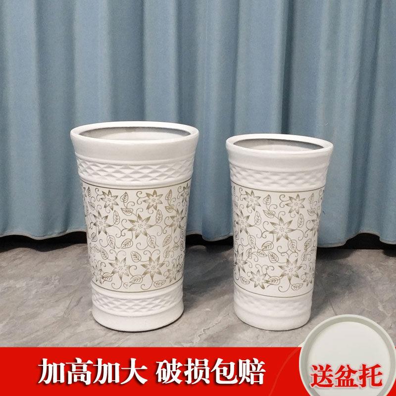 沙漠玫瑰开陶瓷花盆经典中式陶瓷特大号厂家直销落地陶瓷大花盆微