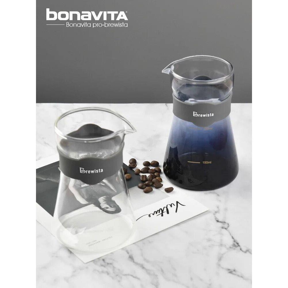 Brewista耐热玻璃手冲咖啡滤杯/分享壶套装 bonavita pro影子系列
