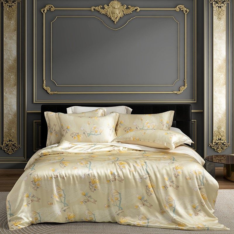 25姆米100%桑蚕丝宽幅双面真丝四件套床单被套床笠床上用品,床上用品,床品套件/四件套/多件套,淘宝优惠券,粉丝福利购,淘宝优惠卷