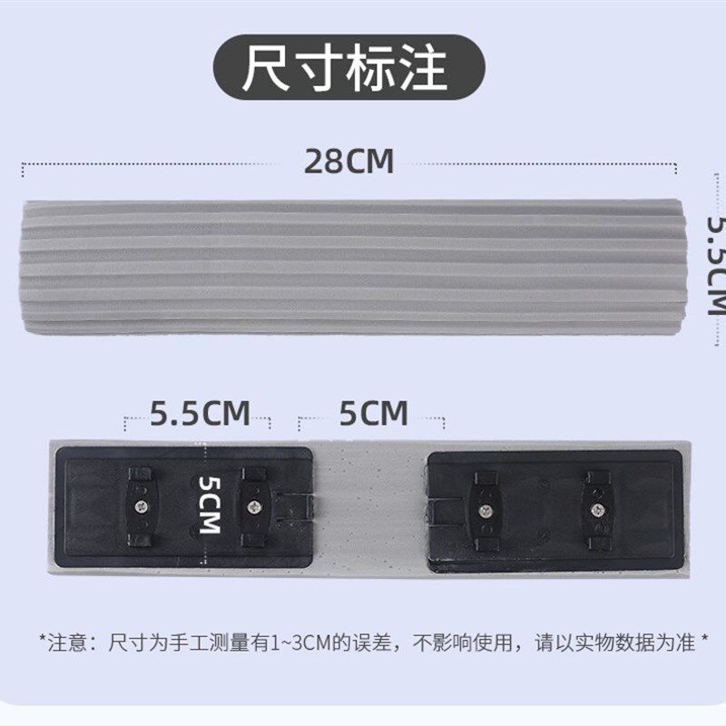 妙洁拖把头通用对折拖把吸水海绵胶棉头魔吸型海绵替换装通用包邮