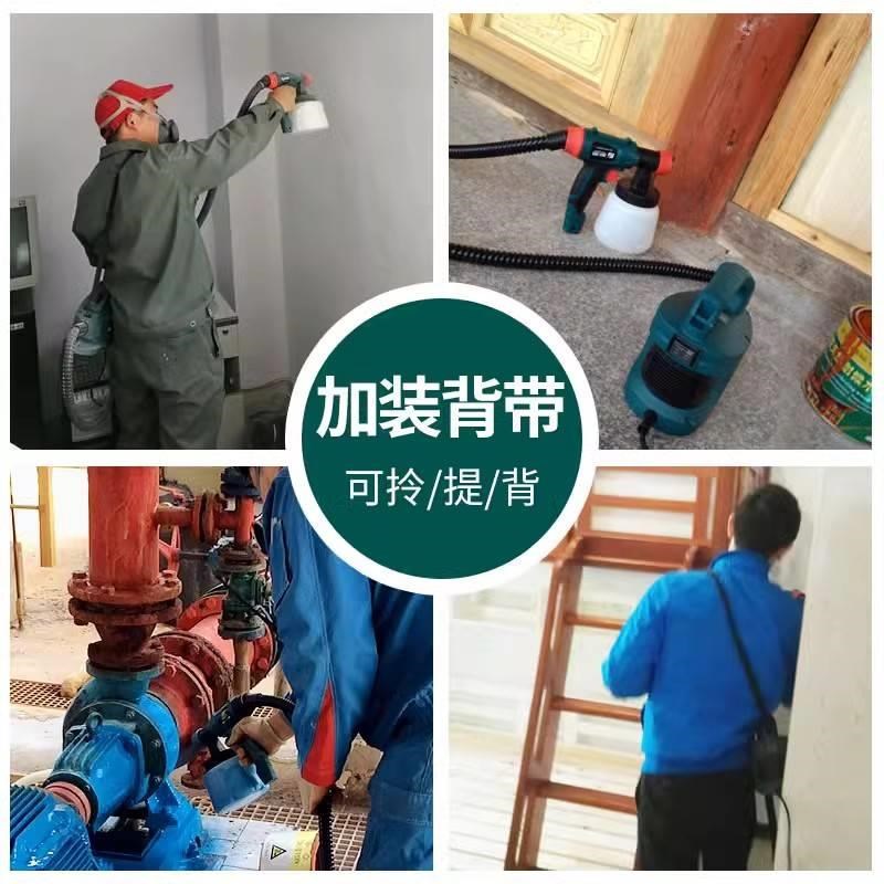 藤原电动喷枪乳胶漆喷涂机油漆喷漆抢气动涂料高雾化喷漆枪工具