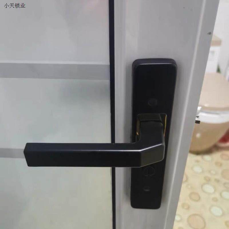 新款防锈厕所锁无钥匙房间门化妆室单舌厨房铝合金工程门锁11孔.