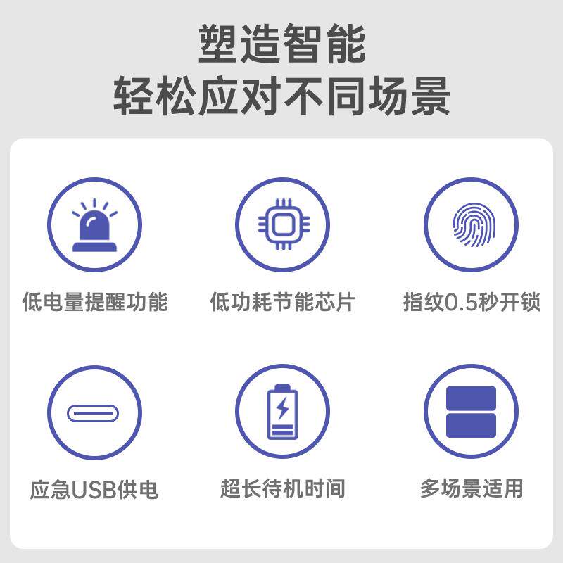 奇点抽屉锁指纹锁指纹柜子办公室文件柜床头储物柜密码锁防盗柜锁