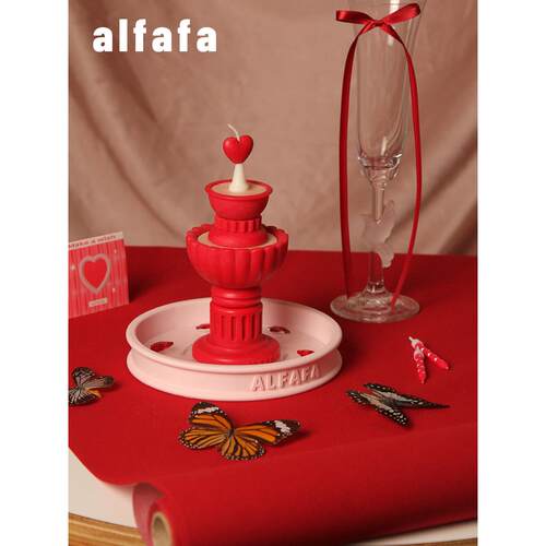 alfafa许愿池坠入爱河喷泉香薰蜡烛礼盒原创小众礼物节日送礼