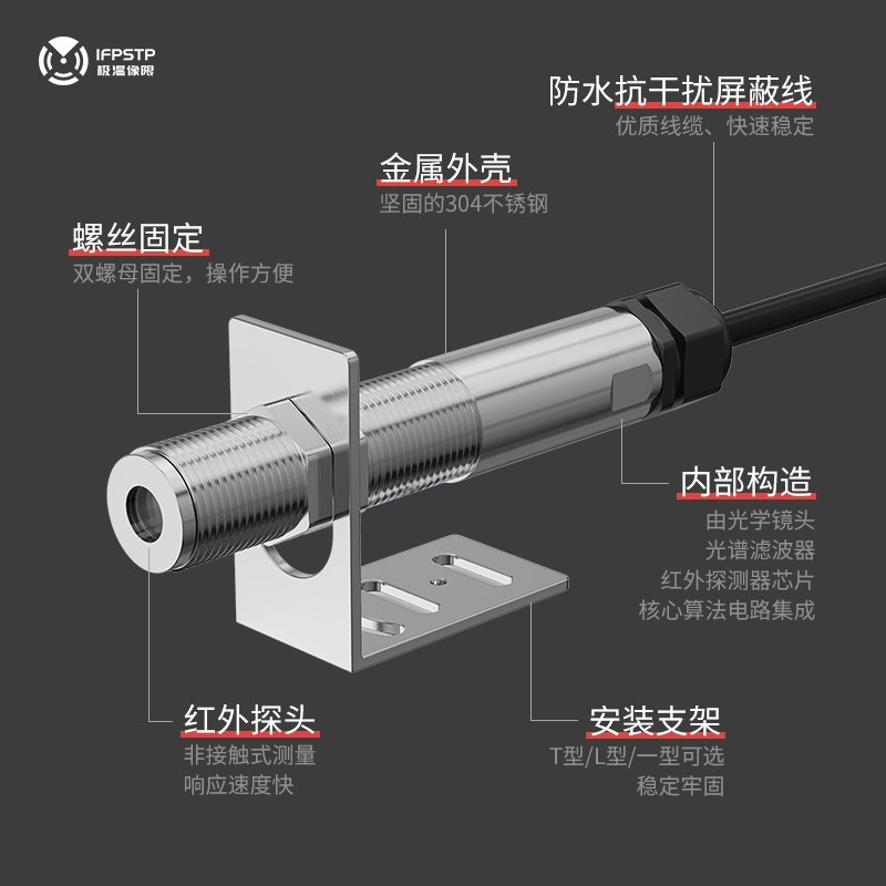 高精度红外线测温仪工业型红外测温仪工业测温仪工业用电子测温仪