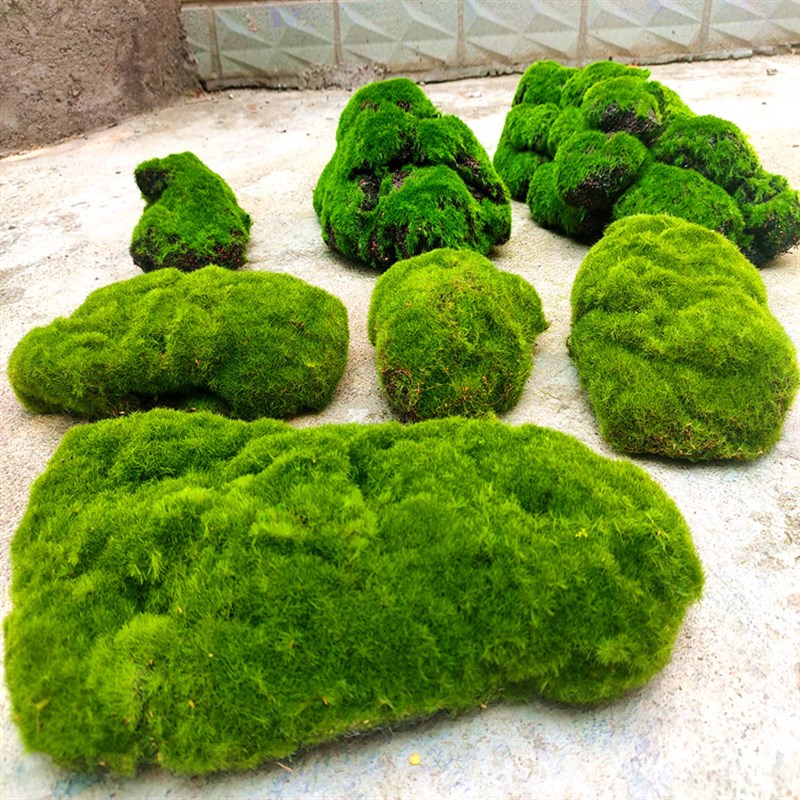 仿真青苔块 石头苔藓块草皮草坪多肉微景观diy场景橱窗软装展示摆