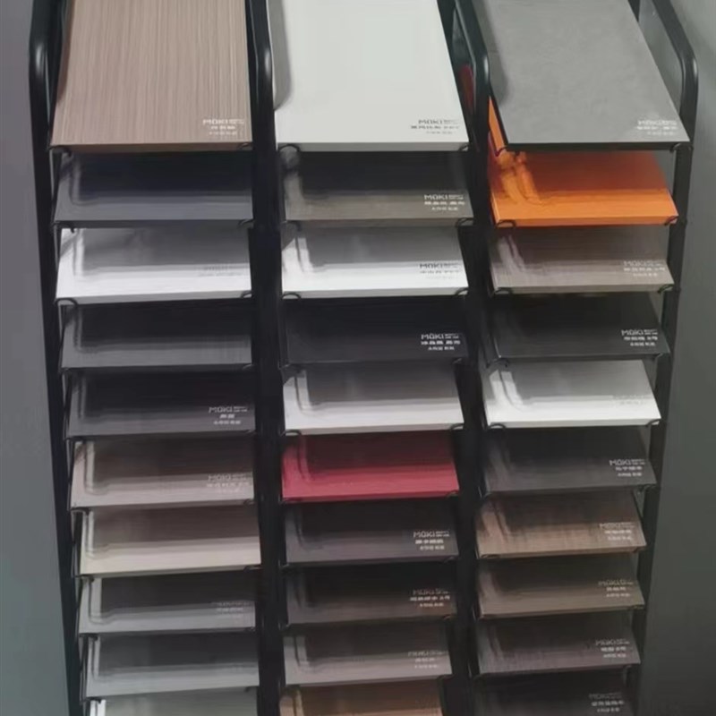 多功能瓷砖样品展示架立式橱柜门板展示柜色板色卡架子铝扣板架