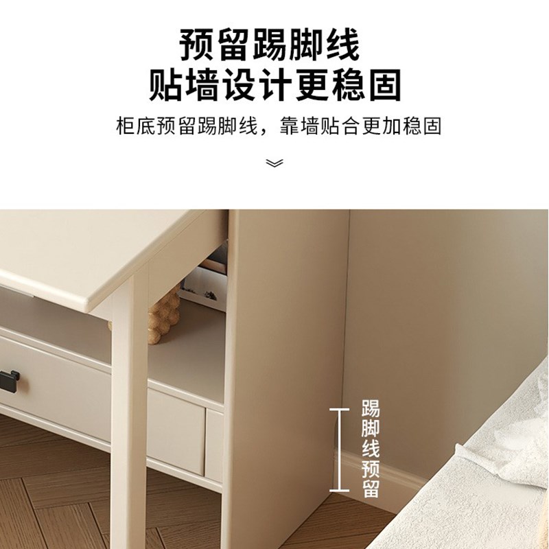 全实木折叠书桌书柜一体现代简约小户型家用卧室学生学习桌电脑桌图片