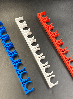 PVC线管卡扣瓦斯枪用16排卡20管卡U型扣式拼卡3分4分红色迫码管夹
