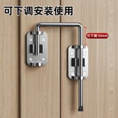 免打孔门锁推拉九十度移门插销卡扣固定门栓防盗卫生间简易神器